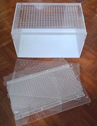 爬蟲亞克力PC 飼養盒 守宮 蜥蜴 角蛙 蛇 推拉 磁吸透明爬箱缸