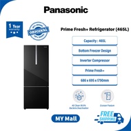 PANASONIC NR-BX471WGK 2-DOOR BOTTOM FREEZER REFRIGERATOR Fridge, Peti Sejuk, 冰箱, GLASS DOOR SERIES NR-BX471WGKM 465L