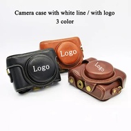 PU Leather Camera Case For Sony RX100 RX100 II III RX100 IV V RX100 VI camera Bag Cover with strap