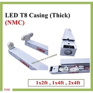 Thick Type Casing Fitting For LED Light T8 2Feet / 4 Feet (Tebal Casing) Single /Double