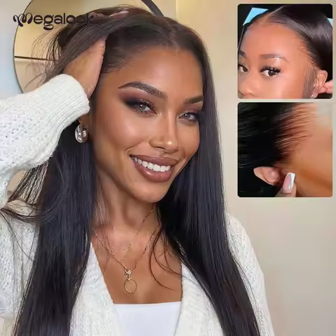 36inch Zero-Wear Truly Snap & Go HD Lace Wig Straight 13x6 Glueless 100% Human Hair Wigs Seamless Fi