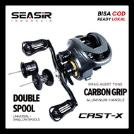 [OFFICIAL] Seasir CAST-X Baitcasting Fishing Reel, 2 Left/Right Aluminum Coil, Magnetic Brake High S