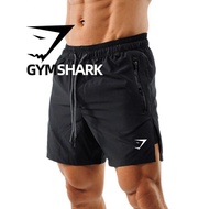 GYMSHARK Black Shorts Men Slit Double Three-point Shorts Fitness & Training & Cycling