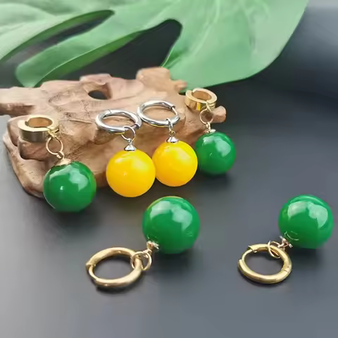 Anime Kakarotto Son Goku Vegeta Cosplay Zamasu Potara Earrings Ear Clips Stud Women Men Unisex Jewel