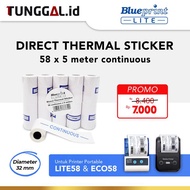 Kertas Label Stiker Printer Bluetooth Thermal 58mm / 58 mm Blueprint