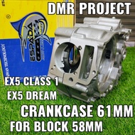 EX5 CLASS 1 / DREAM CRANKCASE 61MM ( FOR BLOCK 58MM ) ESPADA ENGINE CRANKCASE LH/RH 61MM