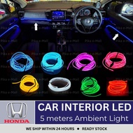 5M Honda Ambient Light Ambient Lighting for Car Interior Light LED USB Accessories Decorative Dashbo