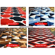 carpet bulu karpet carpet ♚KARPET GEBU BALDU TEBAL CARPET CORAK 5D (260CM X 195CM X 2CM) XXL - SIRI 