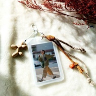 GANTUNGAN PHOTO CARDKeychain Custom PHOTO Keychain Holder name/ TAG