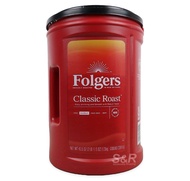 FOLGERS Classic Roast Medium Ground Coffee 453g/1.23kg