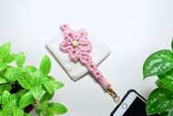 編織立體花手機掛繩DIY材料包