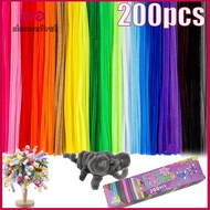 200pcs Fuzzy Wire Packaging Plush Tube Chenille Wire Creative Toy DIY Crafts Fluffy Stick Box