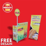 Booth Portable Container Meja Lipat Gerobak Jualan Murah Model