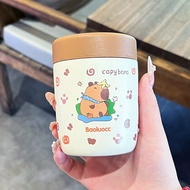 260ml Cartoon Mini Double Stainless Steel Braised Flask Leak-Proof Thermal Lunch Box Adult Student S