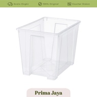 NEWEST SWITZERLAND Transparent box 56X39X42 CM/65 L, storage box SA1637