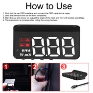 OBD2 HUD Speedometer Display OBD2 HUD Head Up Display Windshield Projector MultiFunction Gauge Alarm