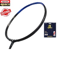 Apacs Nano Fusion Speed 722【Install with String】Apacs Elite III String(Original)Badminton Racket-Black Blue(1pcs)