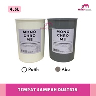 Uncover 4.5 L Monochrome Trash Can - Prabotmama / Dustbin Basket Trash Container Without Lid