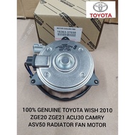 100% GENUINE TOYOTA WISH 2010 ZGE20 ZGE21 ACU30 CAMRY ASV50 RADIATOR FAN MOTOR