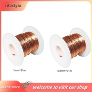 [Lifestyle] 99.9% Soft Copper Wire - 18 Gauge, Pure Bare Copper Wire Craft Wire for Jewelry Making G