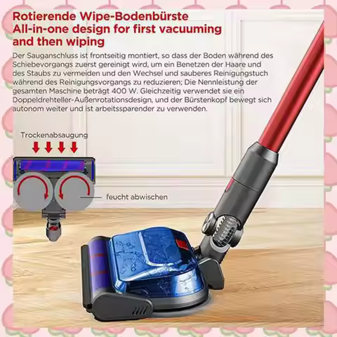 N18R Attachment Mop Suction Electric Mop With Lock And Mop For Dyson V15 V11 V10 V8 V7 Vacuum Cleane