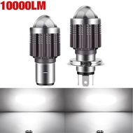 20000Lm H4 LED Moto H6 BA20D P15D LED Motorcycle Headlight Bulbs 3570 CSP Lens White Yellow Hi Lo La