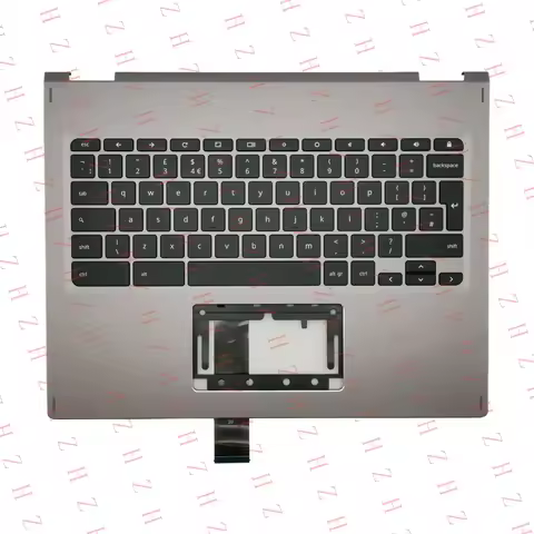 P+ FOR Acer Chromebook Spin CP713-1WN Palmrest Cover Keyboard UK Grey Gray 6B.H0RN7.019