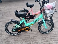 兒童單車 16吋(綠)(黃) 528元，18吋(粉)578元，摺疊單車 中童單車 另有小童單車 12吋428元，14吋478元，及大童20吋628元  bbcwpbike child bike