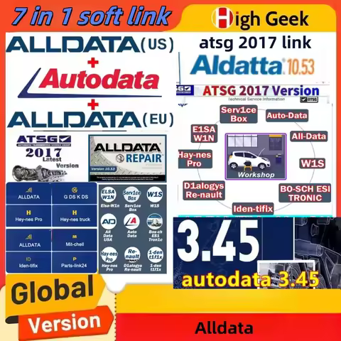 2025 Hot Alldata 10.53 Software Autodata 3.45 Auto+com V2021.11 Delphis 2017 R3 ATSG Vivid 2018 Elsa