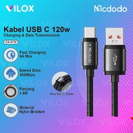 Mcdodo Cable super fast turbo vooc charger 120w usb to type C