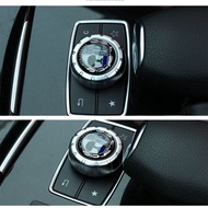 Car Multimedia Button 29mm Sticker Suitable for Mercedes Benz A-Class CLA CLS W212 W213 W204 W205 W176 W177 Car Decoration Accessories