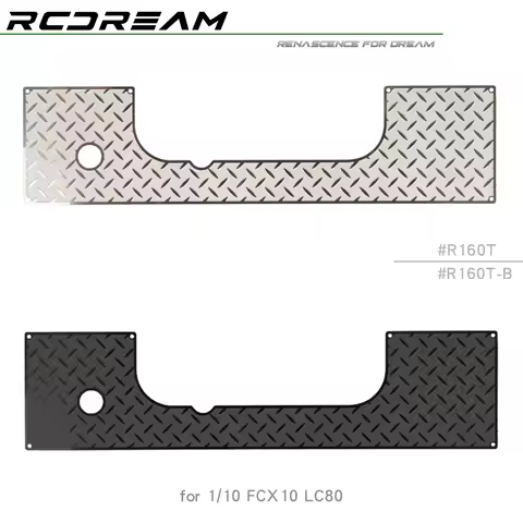RCDream 1/10 Protective Sheet Antiskid Chequered plate Decorative Film for FCX10 LC80 Tailgate Upgra