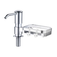 Kitchen soap dispenser sink detergent dispenser storage rack household vegetable basin detergent dis