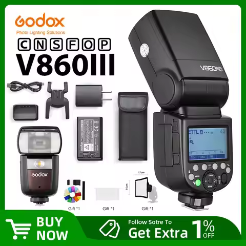 Godox V860III TTL HSS 2.4G Speedlite V860III-C V860III-N V860III-S Camera Flash for Canon Sony Nikon