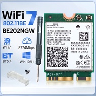 WiFi 7 for Intel BE202 WiFi Card M.2 Bluetooth 5.4 2400Mbps Tri-Band 2.4G/5G/6GHz BE202NGW WiFi 7 Wi