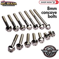 SC SIAM CONCAVE BOLT 8 MM THREAD / 12 MM SOCKET WRENCH / 8X12 MM TO 8X80 MM