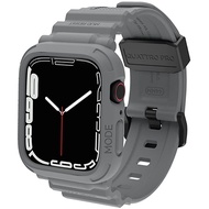 elkson Apple Watch 9/8/7 Quattro Pro柔韌透氣耐磨TPU一體成形軍規錶帶/ 41mm/ 鯊魚灰