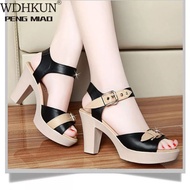 Women's sandals with large heels and 8cm high heels