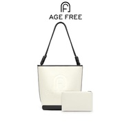 AGE FREE Helene bag กระเป๋าสะพายไหล่ผู้หญิงแฟชั่นใบใหญ่ สายหนังถัก