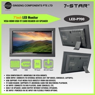 7-STAR* 7Inch LED Monitor for Raspberry Pi - PC - CCTV (VESA+HDMI+USB+TF CARD Reader+AV+SPEAKER)Supp