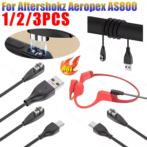 Magnetic Charger Cable USB /Type-C Charger Connector for Aftershokz Headphones for Aftershokz Aerope