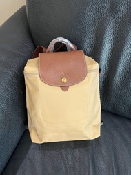 全新～Longchamp 經典款奶茶色後背包#24母親節