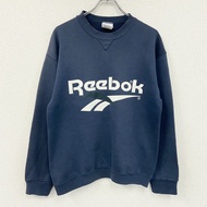 Reebok 運動衫/運動鞋，海軍藍，M 碼，古著。