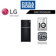 (FREE DELIVERY WITHIN KL) LG GN-C702SGGM  547L TOP FREEZER FRIDGE WITH SMART INVERTOR
