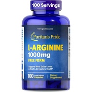 Puritan's Pride L-Arinine 1000mg, Dietary Supplement Supports Nitric Oxide Levels and Heart and Circ