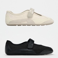 ZA2025 Women's Velcro Closure Mesh Ballet Flats