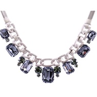 925 Silver Crystal Party Necklace S925 Gold Plated KS15522 Simple Party Necklace