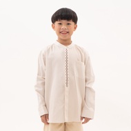 KEMEJA M231 Boys' Shirt Cream Longkoko 0435A