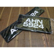 2D car number plate (Plate Tanam) FREE FRAME SEKARANG 