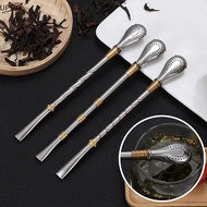 [UP] Drinking Straw Yerba Mate Tea Spoon Drinkware Stainless Steel Reusable Straws Metal Washable Te